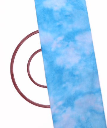 Blue Colour Digital Tie Dye Print Georgette Fabric ( 1 Meter )